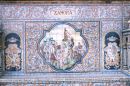 Tilework representing Zamora, Plaza de Espana, Seville